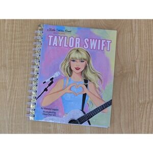 'Taylor Swift' Little Golden Books Upcycled Journal- 20 Cardstock Pages-Handmade